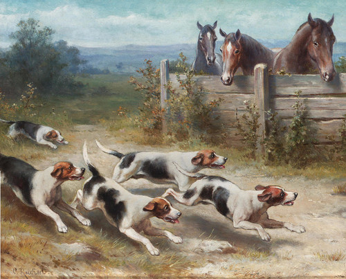 Art Prints of The Chase by Carl Reichert