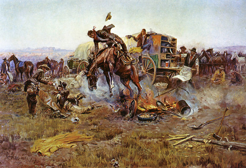Art Prints of Camp Cook's Troubles by Charles Marion Russell