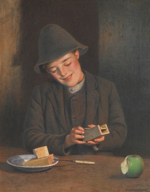 Art Prints of Two Bites by Charles Spencelayh