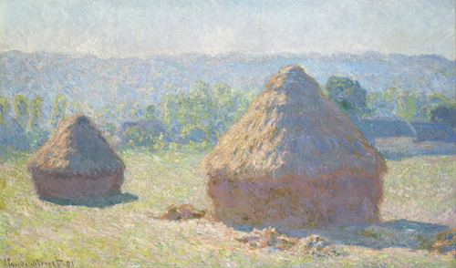 Art Prints of Haystacks, End of Summer by Claude Monet