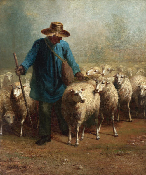 Art Prints of The Shepherd by Constant Troyon