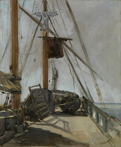 Art Prints of The Ship's Deck by Edouard Manet