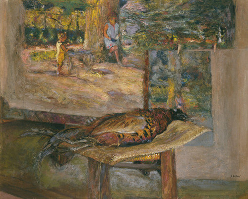 Art Prints of Interior with Paintings and a Pheasant by Edouard Vuillard