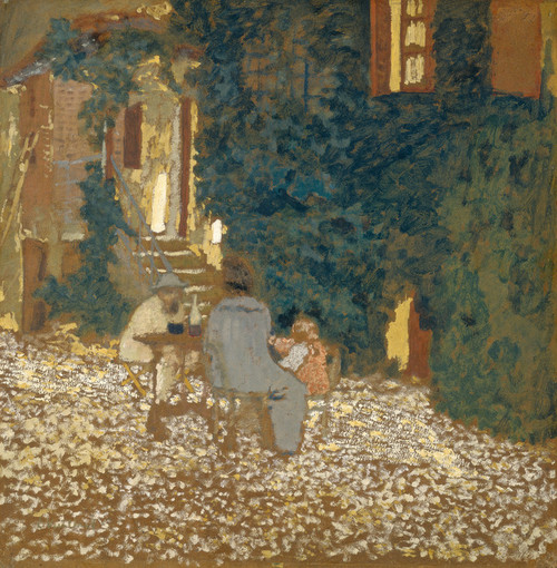 Art Prints of Repast in the Garden by Edouard Vuillard