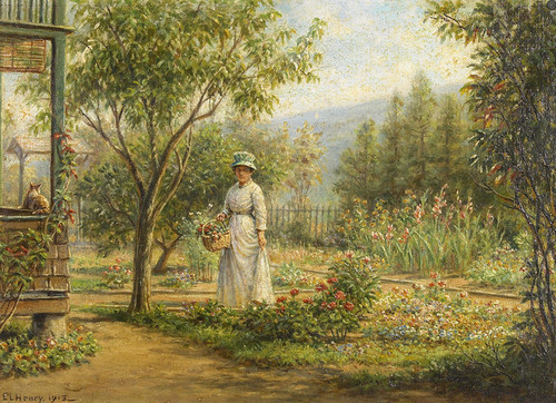 Art Prints of Gathering Flowers by Edward Lamson Henry
