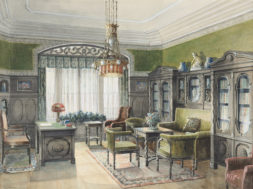 Art Prints of Library Interior by Edward Lamson Henry