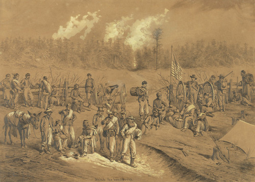 Art Prints of A Lull in the Fight (20766L) by Edwin Forbes 1876