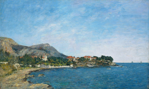 Art Prints of The Bay of Fourmis by Eugene Boudin