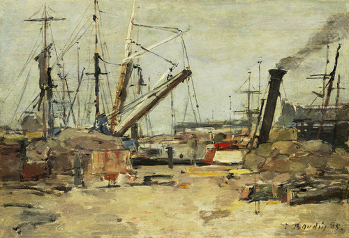 Art Prints of The trawlers by Eugene Boudin