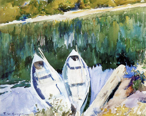 Art Prints of Gaspe Boats by Frank Weston Benson