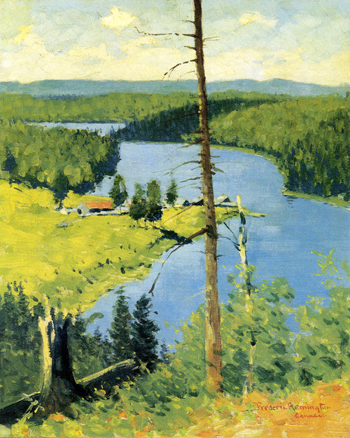 Art Prints of The Moose Country by Frederic Remington