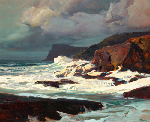 Art Prints of Morning Light on Breaking Surf by Frederick Judd Waugh