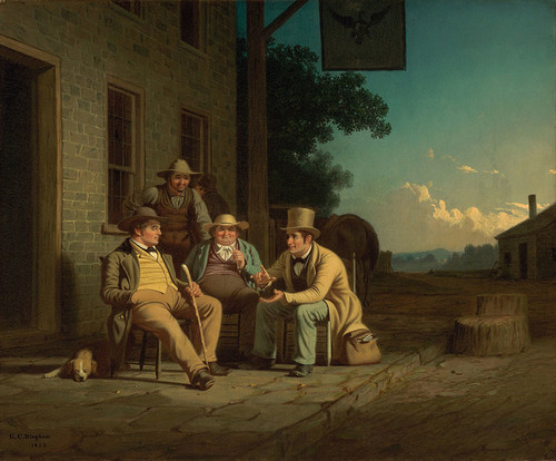 Art Prints of Canvassing for a Vote by George Caleb Bingham