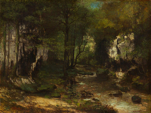 Art Prints of The Stream by Gustave Courbet