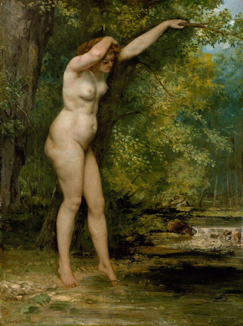 Art Prints of The Young Bather by Gustave Courbet