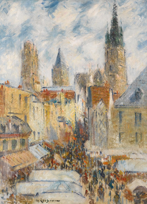 Art Prints of Market Day, Rouen by Gustave Loiseau