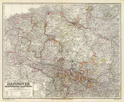 Art Prints of Hannover (2077023) by Kiepert, Ohmann and Geographisches Institut