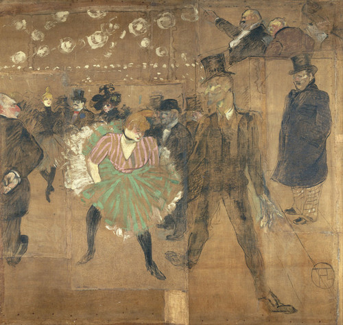 Art Prints of Panel for the Barrack of the Goulue by Henri de Toulouse-Lautrec