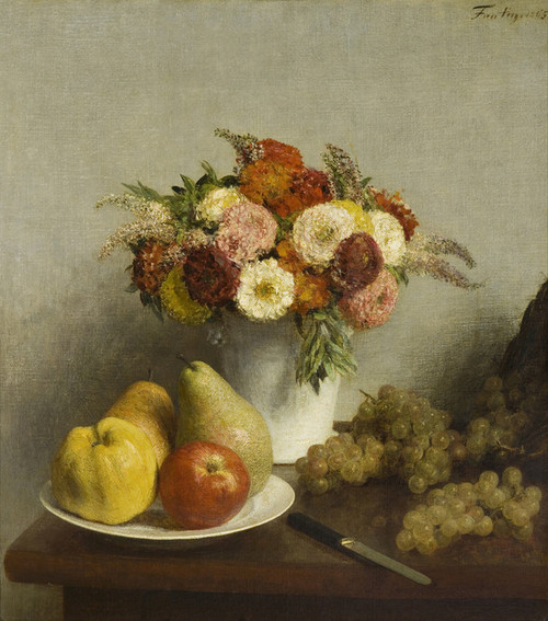 Art Prints of Flowers and Fruit III by Henri Fantin-Latour