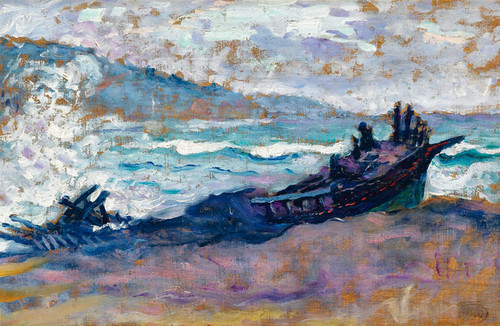 Art Prints of Boat on the Beach by Henri-Edmond Cross