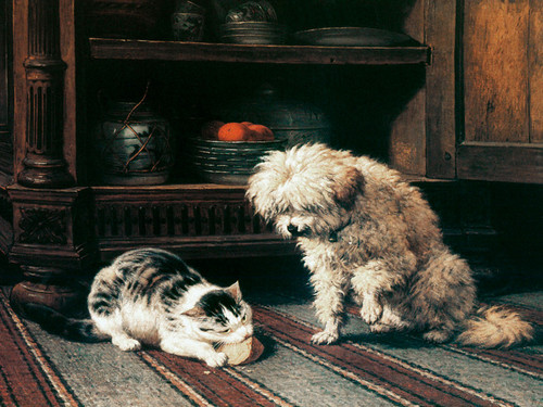 Art Prints of See Who Gets the Cheese by Henriette Ronner Knip