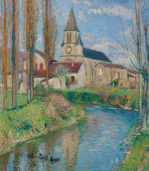 Art Prints of The Church at Labastide Green II by Henri-Jean Guillaume Martin