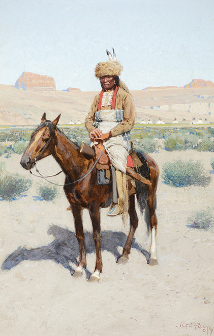 Art Prints of Distant Village by Henry Farny