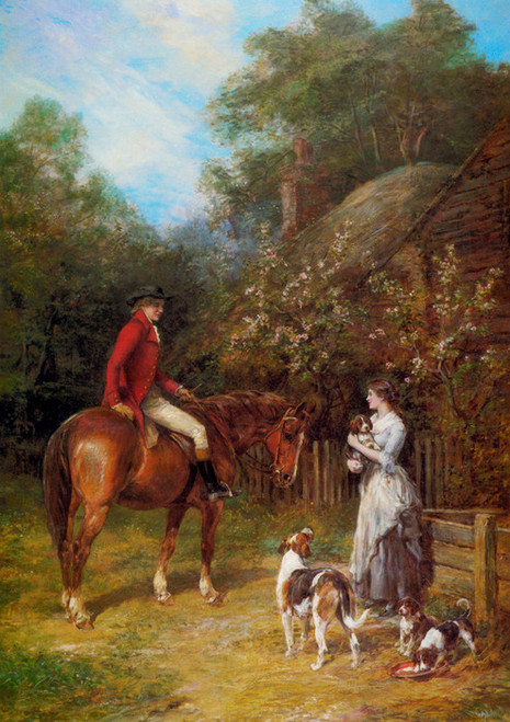 Art Prints of A Visit to the Kennels by Heywood Hardy
