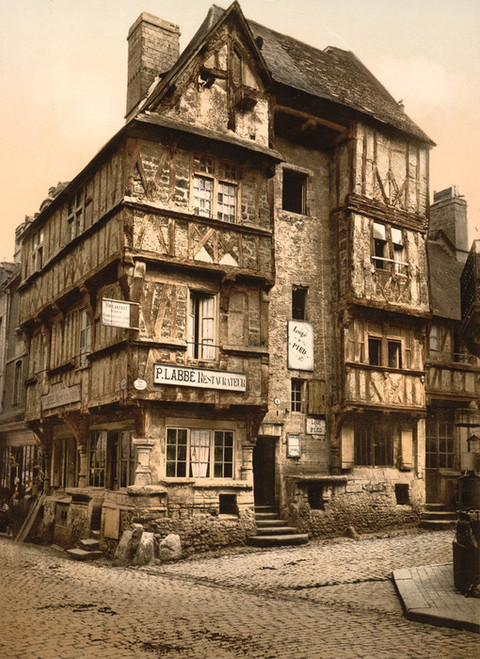 Art Prints of Old House in Rue St. Martin, Bayeux, France (386981)