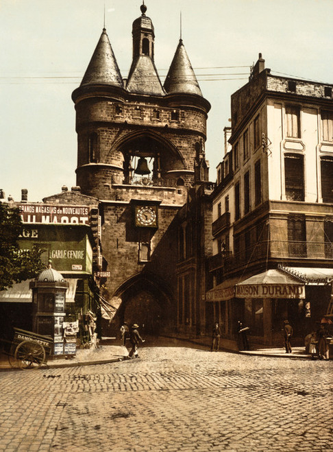 Art Prints of The Clock Gate, Bordeaux, France (387000)