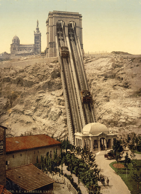 Art Prints of Cable Railway, Marseilles, France (387353)