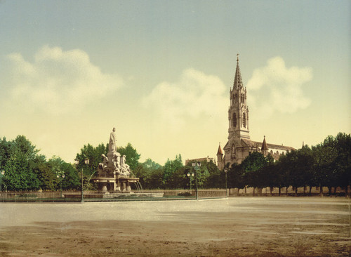 Art Prints of The Esplanade, Nimes, France (387399)