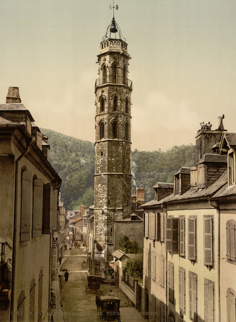 Art Prints of Jacobin Tower Bagneres de Bigorra, Pyrenees, France (387509)