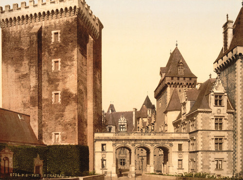 Art Prints of The Castle from East Front, Pau, Pyrenees, France (387568)