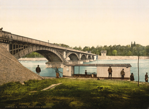 Art Prints of Bridge Over the Allier, Vichy, France (387736)