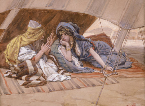 Art Prints of Abrams Counsel to Sarai by James-Jacques-Joseph Tissot