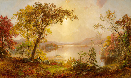 Art Prints of Greenwood Lake, Autumn on the Hudson by Jasper Francis Cropsey