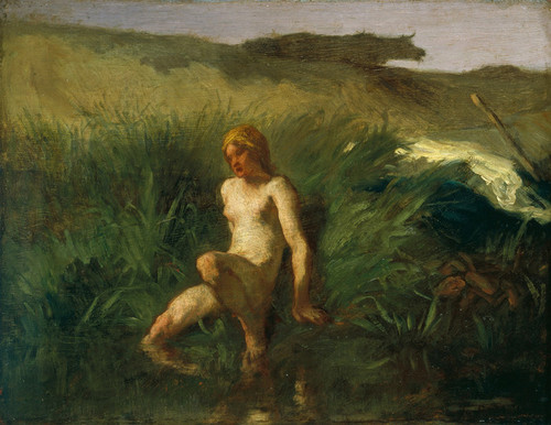 Art Prints of The Bather by Jean-Francois Millet