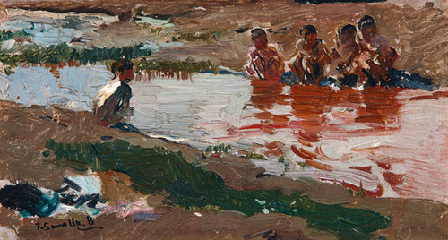 Art Prints of At the Riverside by Joaquin Sorolla y Bastida