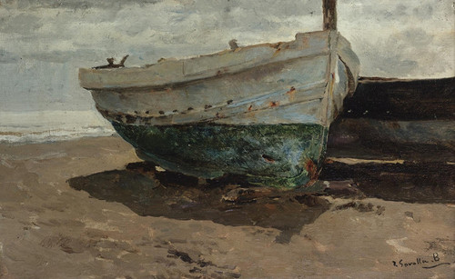 Art Prints of Boats on the Beach III by Joaquin Sorolla y Bastida