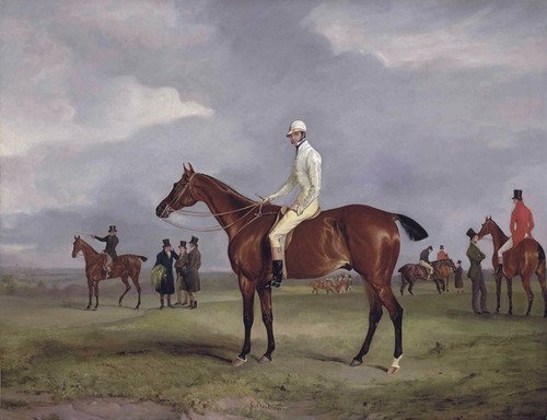 Art Prints of Clinker with Captain Horatio Ross Up by John Ferneley