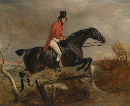 Art Prints of Sir Henry Goodricke Clearing a Fence on Grey Hunter by John Ferneley