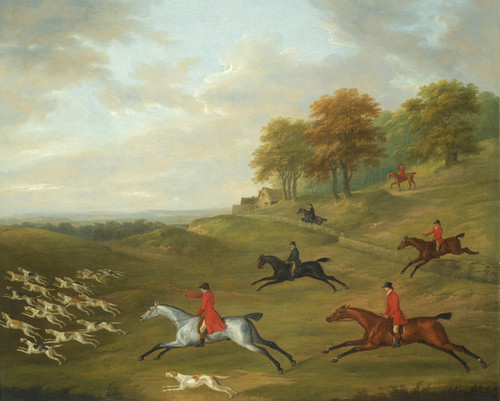 Art Prints of A Hunt in Full Cry by John Nost Sartorius