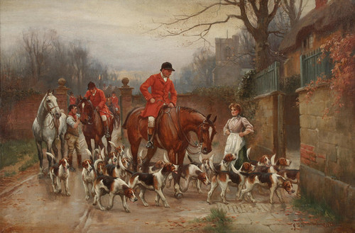 Art Prints of Hunting Scene by John Sanderson Wells