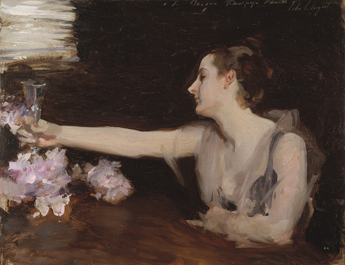 Art Prints of Madame Gautreau Drinking a Toast by John Singer Sargent