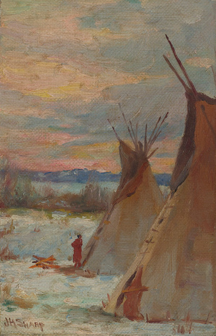Art Prints of Winter Landscape by Joseph Henry Sharp