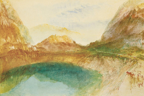 Art Prints of A Swiss Lake, Lungernzee by Joseph Mallord William Turner