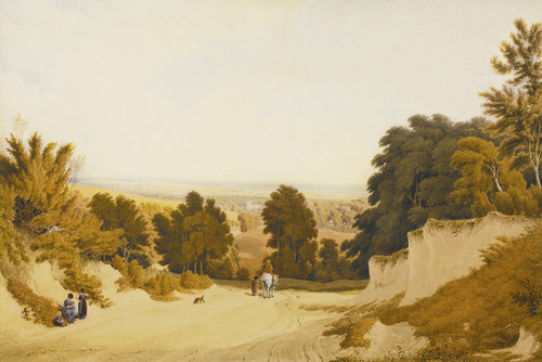 Art Prints of View of Broadway Hill, Worcestershire by Joseph Mallord William Turner
