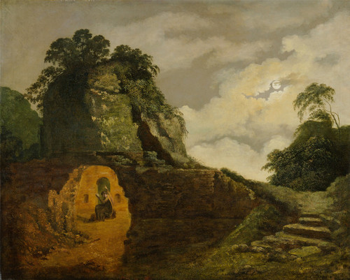 Art Prints of Virgil's Tomb by Moonlight by Joseph Wright of Derby