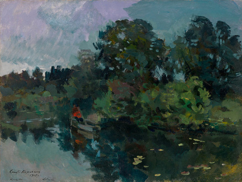 Art Prints of Pond at Kuskovo by Konstantin Alexeevich Korovin